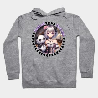 Patchwork Panda Girls Hoodie